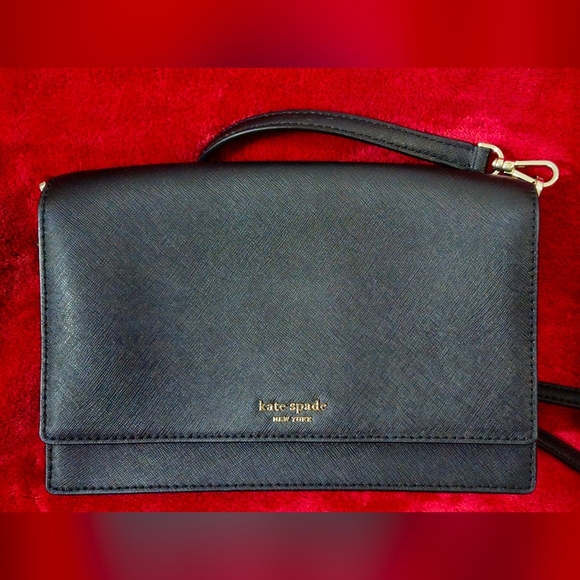 kate spade Handbags - Kate Spade Cameron Black Leather Crossbody Bag